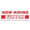 Signmission Now Hiring Barbers Banner Apply Inside Accepting Application Single Sided B-96-30200 - alternate 1